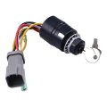 Jeenda Ignition Switch 129572 With 2 Keys For Tracker Boats 3 Position 6 Wire Connectors 87-17009a2 87-17009a5