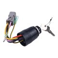 Jeenda Ignition Switch 129572 With 2 Keys For Tracker Boats 3 Position 6 Wire Connectors 87-17009a2 87-17009a5