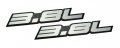 Erpart 3 8l Liter Embossed Silver On Black Highly Polished Real Aluminum Auto Emblem Badge Nameplate Compatible With Buick