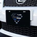 Superman Thin Blue Line Flag Shield Logo Novelty Metal Vanity Tag License Plate
