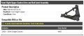 Front Right Passenger Side Upper Control Arm And Ball Joint Assembly Compatible With 2000-2004 Dodge Dakota 4wd