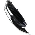 Fog Light Bezel For Buick Enclave 2018 2019 2020 2021 Passenger Side Front Textured Black Abs Plastic With Chrome Molding