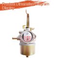 Carburetor Carb Replacement For Wisconsin Robin Wi-390 W1-390 8 11 12 Engine With Fuel Line