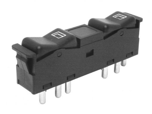 Power Window Switch Right Front Door 0008208110 Push Button Plug And Play Design Black Metal Construction