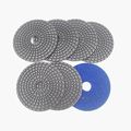 7pcs Set Professional Polishing Pads For Marble Granite Diameter 100mm Wet Sanding Discs G50