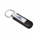 Ipick Image For Ford Ranger Silver Metal Plate Black Pu Leather Strap Key Chain Keychain Official Licensed