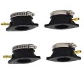 4 Set Motorcycle Carburetor Intake Rubber Boots 16065-029 Replacement For 1973-1980 Z1 Kz900 Kz1000 
