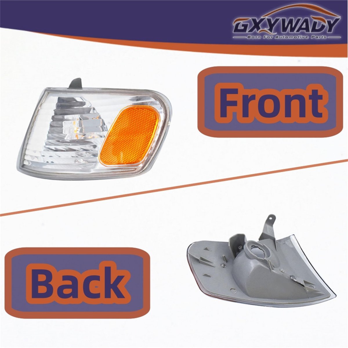 Driver Side Front Turn Signal Light Replacement For Corolla 2001 2002 Left Lamp 81520-02070 Amber Lens Halogen