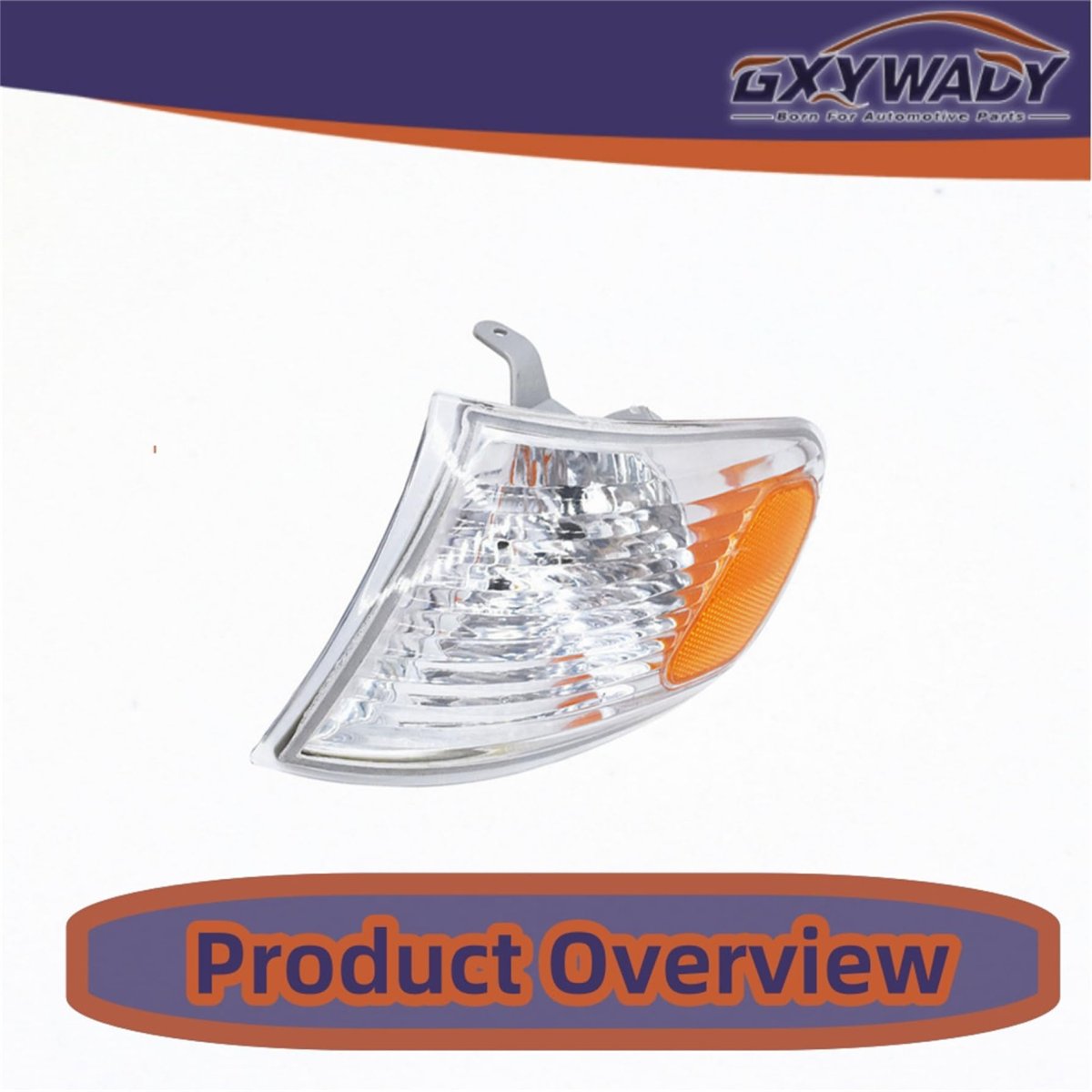 Driver Side Front Turn Signal Light Replacement For Corolla 2001 2002 Left Lamp 81520-02070 Amber Lens Halogen