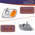 Driver Side Front Turn Signal Light Replacement For Corolla 2001 2002 Left Lamp 81520-02070 Amber Lens Halogen