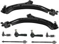 Front Lower Control Arm Ball Joint Tie Rod And Sway Bar Link Kit 8 Piece For 2000-2005 Nissan Sentra 