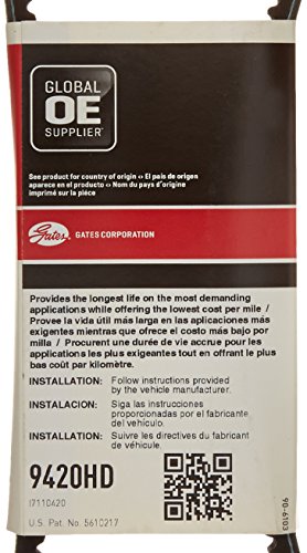 9420hd Fleet Runner Heavy Duty V Belt Epdm Material For Lawn Mower And Vehicle Drives High Temperature Stability Load Capacity