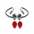 1 Pair Motorcycle Turn Signal Light Kit Eye Shaped Flush Front Rear Assembly For Honda Grom 2014-2016 