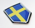 Car Chrome Decals Sweden Swedish Flag Decal Emblem Sticker Cbshd207