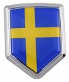 Car Chrome Decals Sweden Swedish Flag Decal Emblem Sticker Cbshd207