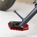 Motorcycle Kickstand Side Stand Plate Pad Aluminum Alloy Red For Honda Monkey 125 2018-2023