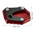 Motorcycle Kickstand Side Stand Plate Pad Aluminum Alloy Red For Honda Monkey 125 2018-2023