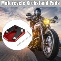Motorcycle Kickstand Side Stand Plate Pad Aluminum Alloy Red For Honda Monkey 125 2018-2023