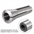 Uxcell R8 Collet 3 4 Inch Mill Chuck Holder 65mn Spring Steel 7 16-14unc Thread