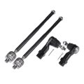 4pcs Front Inner Outer Tie Rod Ends Kit Suspension Steering End For Chrysler 200 2015-2017 Dodge Dart 2013-2016 Drag Link No 
