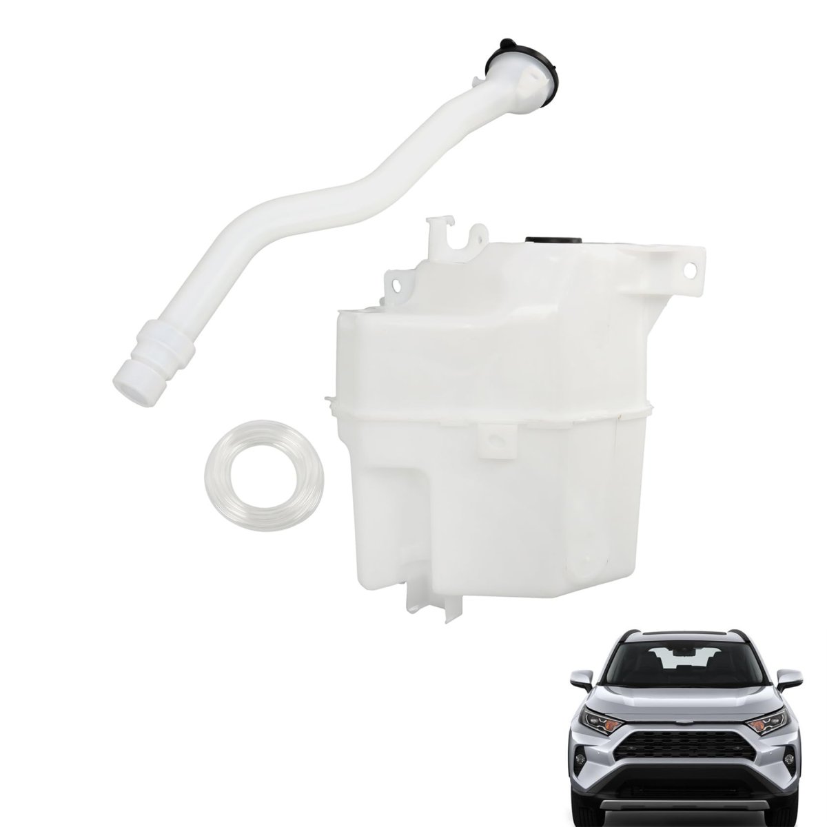 Windshield Washer Fluid Reservoir Tank With Built-in Motor And Hoses Replacement For Rav4 2019-2021 85315-42460