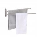 Kes 19 5-inch Bathroom Towel Rack Swivel 2-arm Swing Out Double Bar Wall Mounted Sus304 Stainless Steel Brushed Finish 