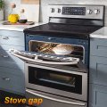 Uxcell Stove Gap Covers Kitchen Filler Aluminum Oven Cover 25 59 In Length Heat Resistant And Easy To Clean Protect Sealing