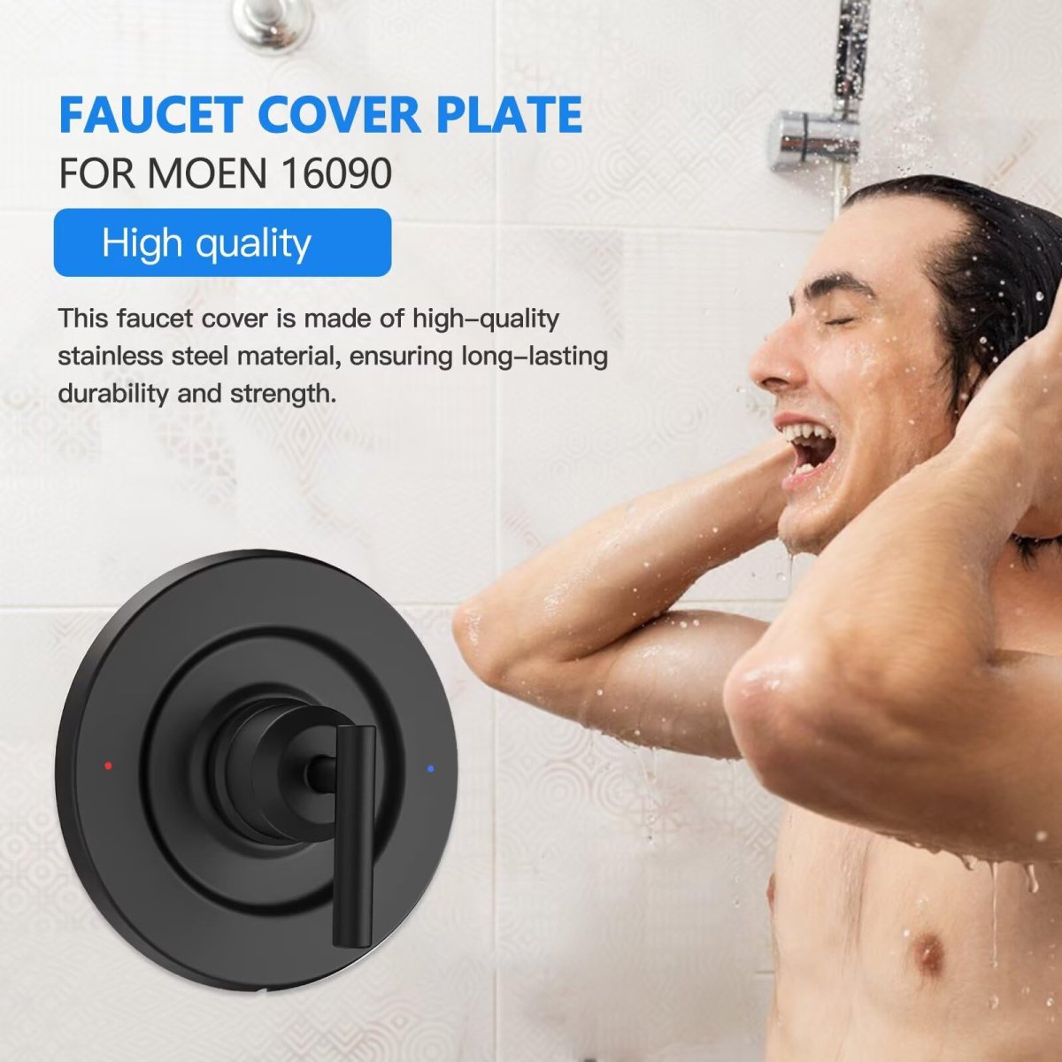 Version Stainless Steel Escutcheon Replacement For Most Chateau One-handle Tub And Shower Faucet Sets Valves Using Threaded