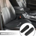 X Autohaux Pair Microfiber Leather Car Front Seat Armrest Cover Replacement Black For Toyota Sienna 2011-2018