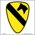 U S Army 1st Cavalry Division Sticker 3-1 4 X3-1 2 