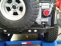 2- 4 Red Led Tail Lights W Safety Reflector Flanges