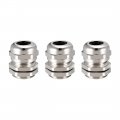 Uxcell 3pcs M18 Cable Gland Metal Waterproof Connector Wire Glands Joints For 5mm-10mm Dia Range