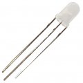 Ex Electronix Express 500 Pack Bi-color Red Green Diffused Led 3-pin 5mm Wide A 9mm Tall T-1 3 4 Hlmp-4000 