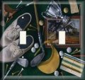 Snazzyswitch Golf Decorative Light Switch Cover Double Toggle Wall Plate 