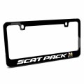 Ipick Image Made For Dodge Scat-pack Full Color Black Metal License Plate Frame Challenger