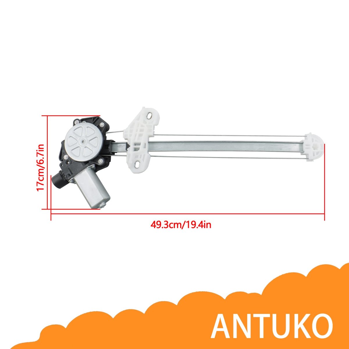 Power Window Regulator With Motor Rear Right For Civic 2012 2013 2014 2015 Replacement Part Number 751-758