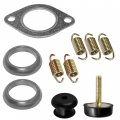Caltric Complete Exhaust Muffler Silencer Kit Compatible With Polaris Ranger 4x4 500 Efi 2009
