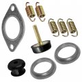 Caltric Complete Exhaust Muffler Silencer Kit Compatible With Polaris Ranger 4x4 500 Efi 2009