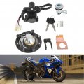 Ignition Switch Lock Set Gas Cap Key Replacement For Yzf R1 2004-2015 R6 2006-2015