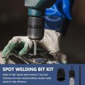 Usonline911 3 8 Spot Weld Cutter Remover Drill Bits Hex Sheet Metal Hole Sets Double Sided 14-pack