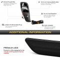 Vipmotoz Switchback Sequential Dual Function Turn Signal Side Marker Lights Compatible With 2015-2018 Jeep Renegade Chrome