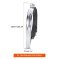 Rubber Cushion Strut Clamp 4 Piece Set 8 In Cushioned Rigid Steel Pipe For Mounting Pex Tubing To Channels Silver Industrial