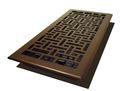Decor Grates Ajh614-rb Oriental Floor Register 6-inch By 14-inch Rubbed Bronze 