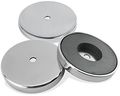 Master Magnetics Rb70cx3 Round Base Magnet Fastener With 278 Center Hole Chrome Plate 2 64 Diameter 0 375 Thick 65 Pounds 
