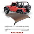 A-premium Convertible Soft Top Compatible With Jeep Wrangler Tj 1997-2006 Sport Utility Replace Jst93617