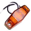 6 Pack 2 5 In Oval Trailer Led Side Marker Lights Amber Lens And Light Clearance Waterproof Surface Mount For Cab Roof