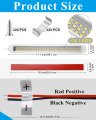 Tallew 12 Pcs Volt Led Strip Lights 12v Rv Interior Bar 120leds 1500lm Enclosed Boat Trailer With On Off Switch For Van Cargo