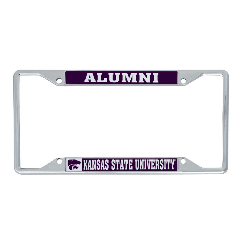 Kansas State University Wildcats K-state Emaw Metal License Plate Frame For Front Or Back Of Car Officially Licensed Alumni