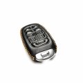 Vitodeco Genuine Leather Smart Key Fob Case Cover For Hyundai Ioniq 5 2022 8-button Black 