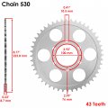 Caltric Drive Chain And Sprockets Kit Compatible With Suzuki Gsxr750 Gsx-r750 1990 1991 1992